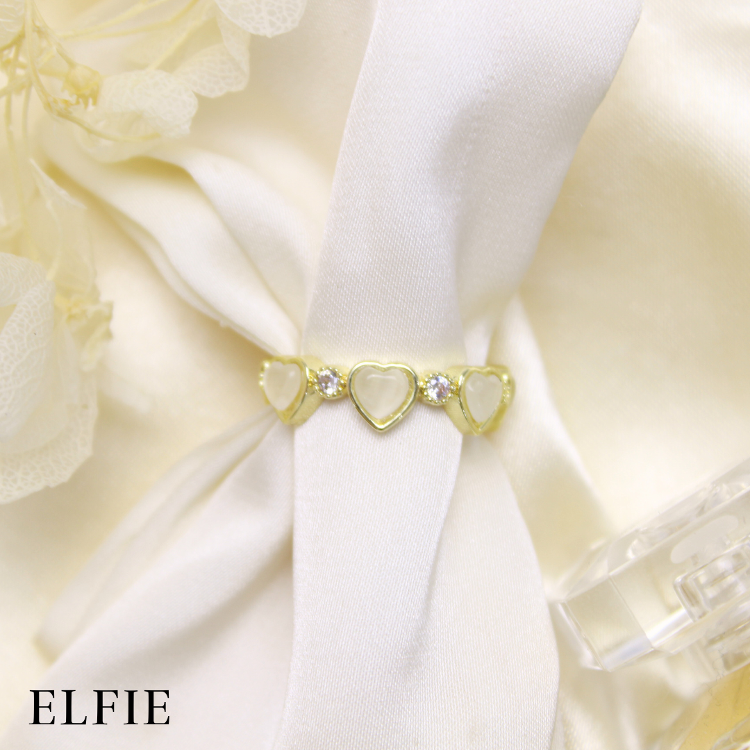 Dainty Heart 18K Ring