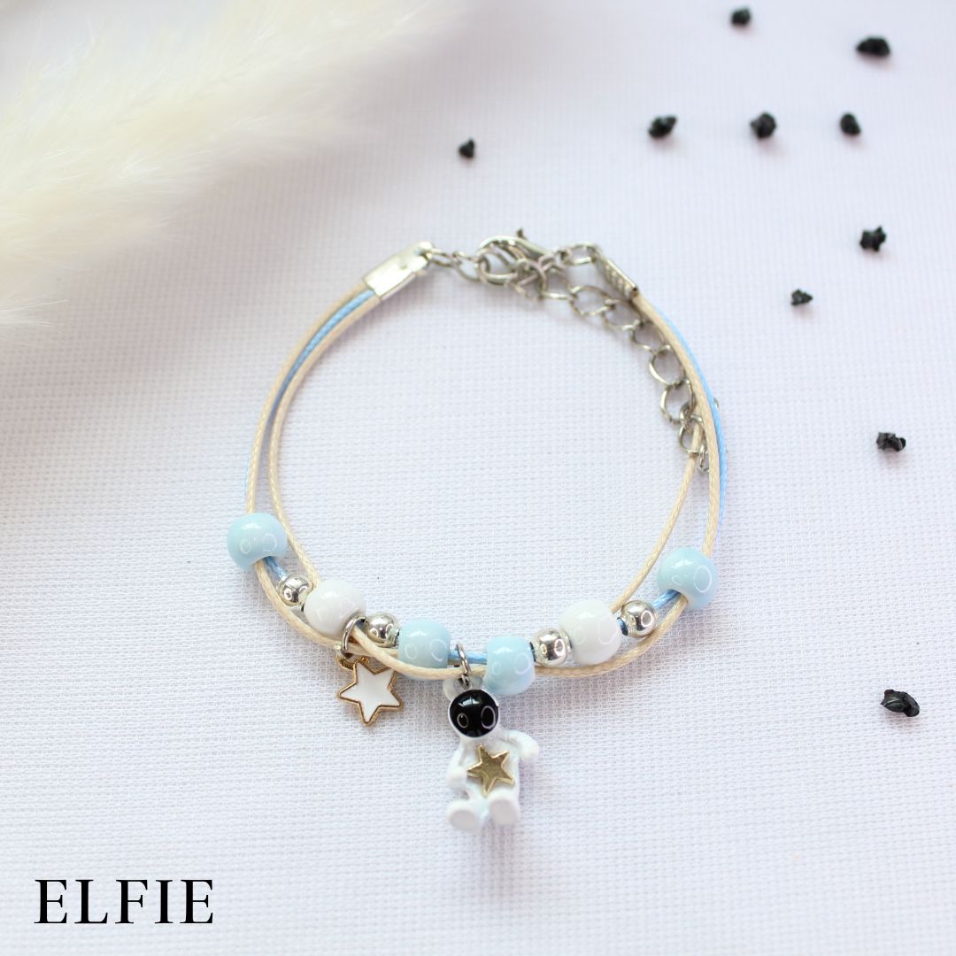 Astronaut Blue Pearl Bracelet