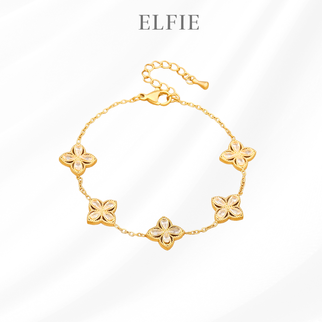 Aurora Fleur Titanium Bracelet