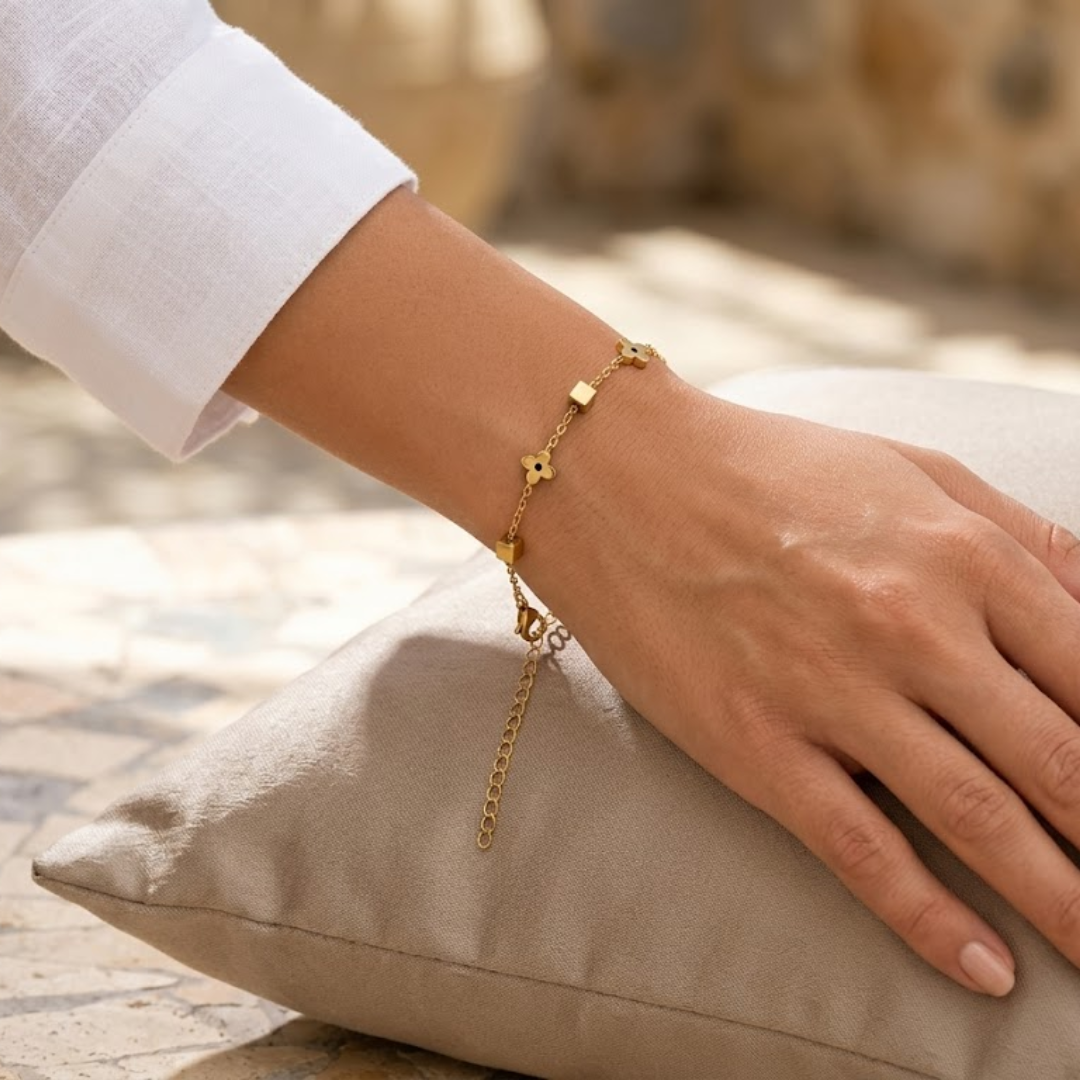 Bloom Cipher Gold Titanium Bracelet