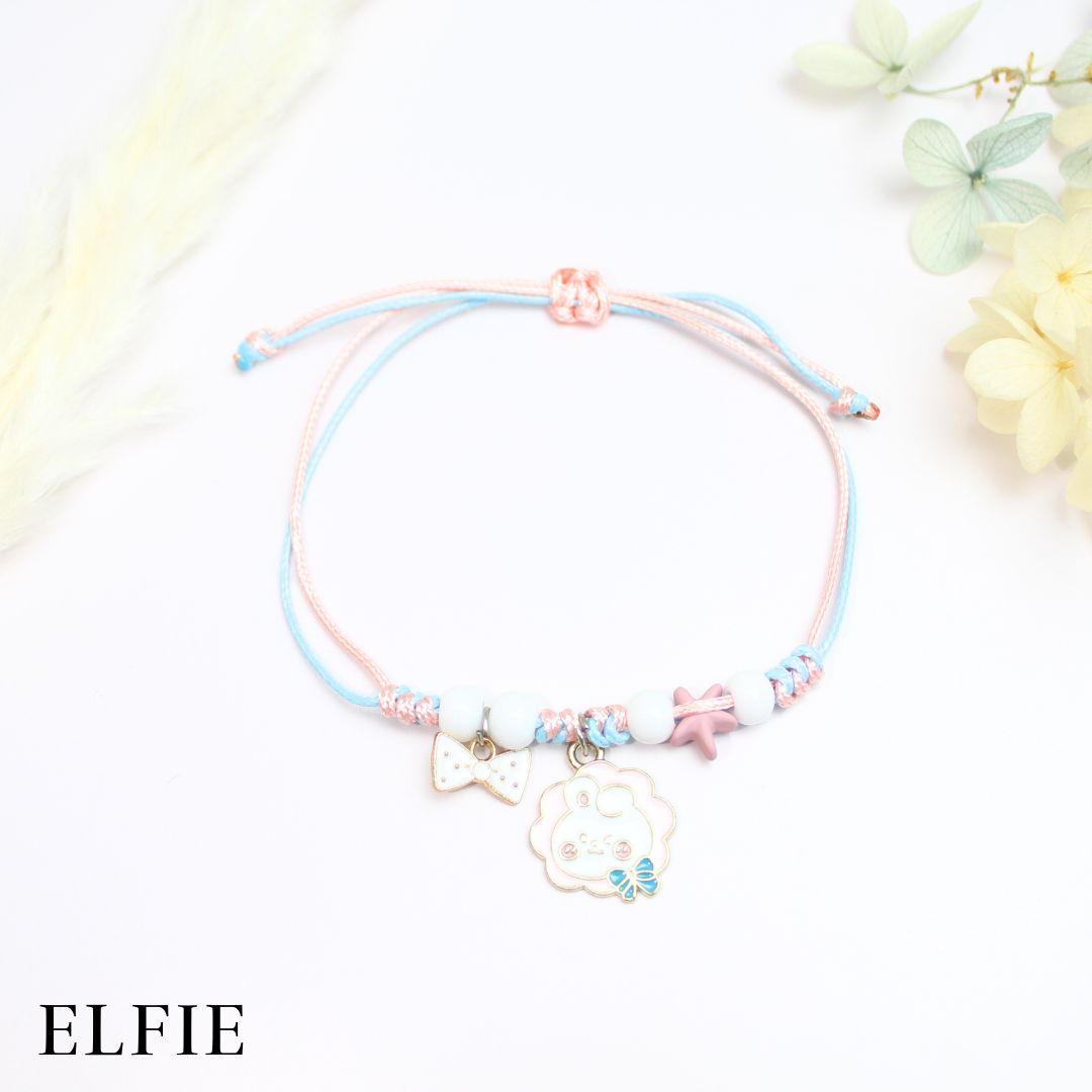 Rabbit Head Beaded Ceramic Bracelet