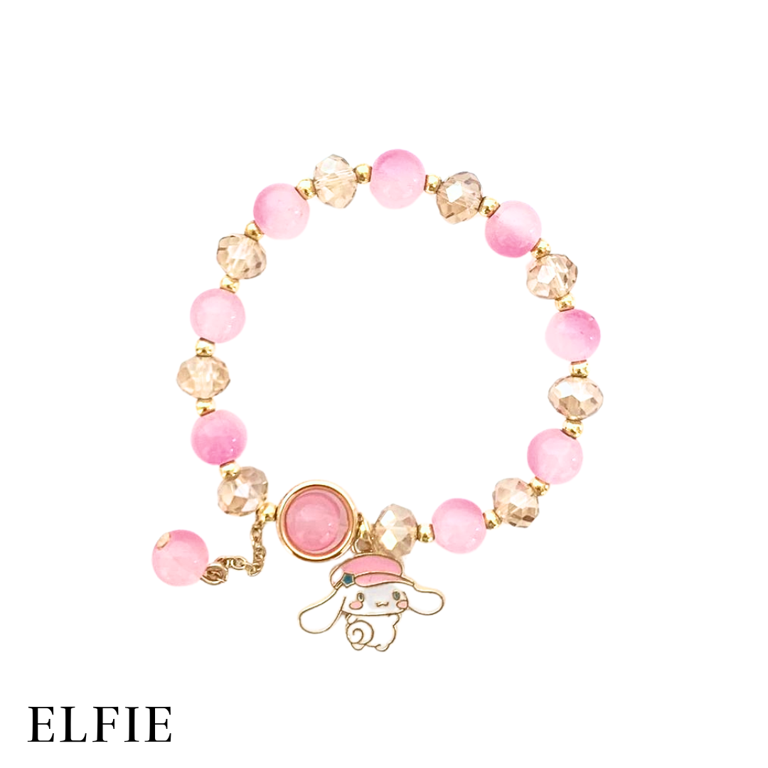 Cinnamoroll Pink Glass Bracelet