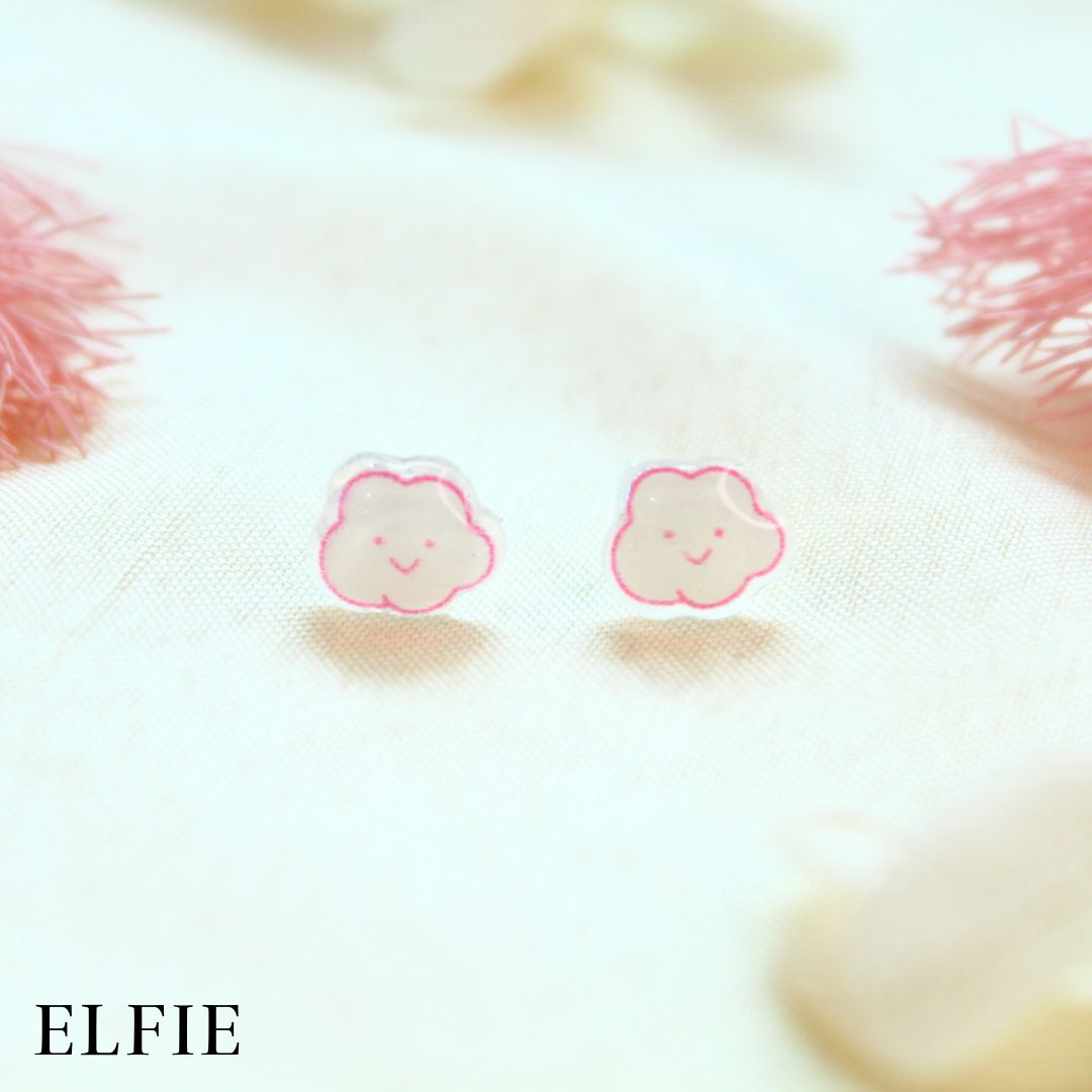 Cloudy Stud Earring