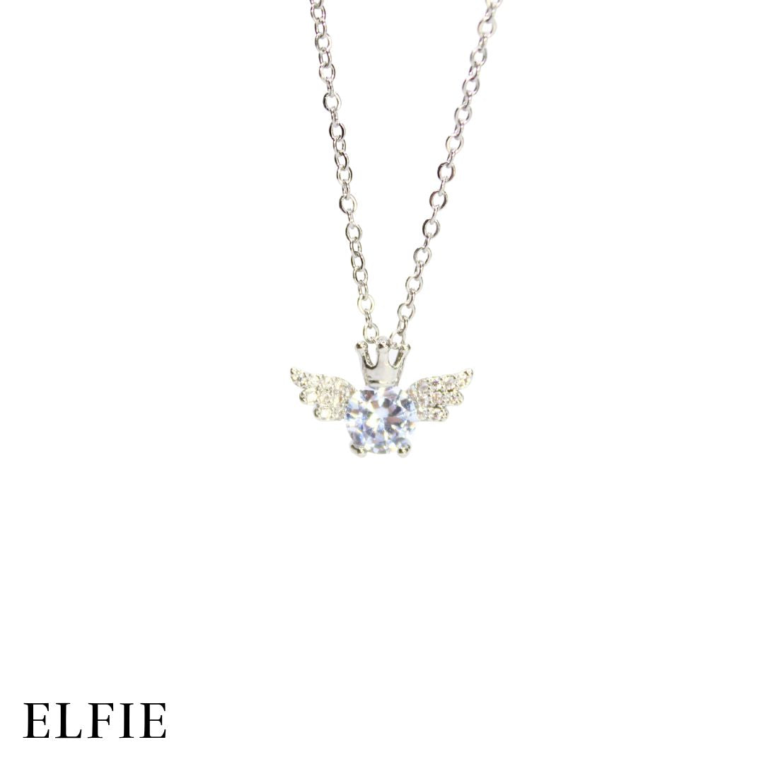 Angel Spark Silver Titanium Necklace