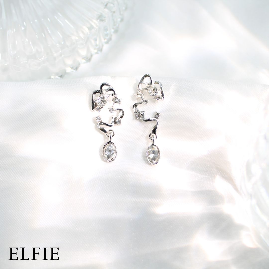 Diamond Silver Stud Earring