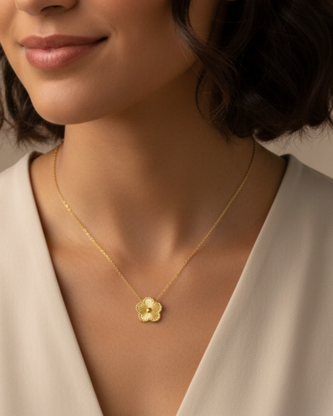 Ever Bloom Titanium Necklace