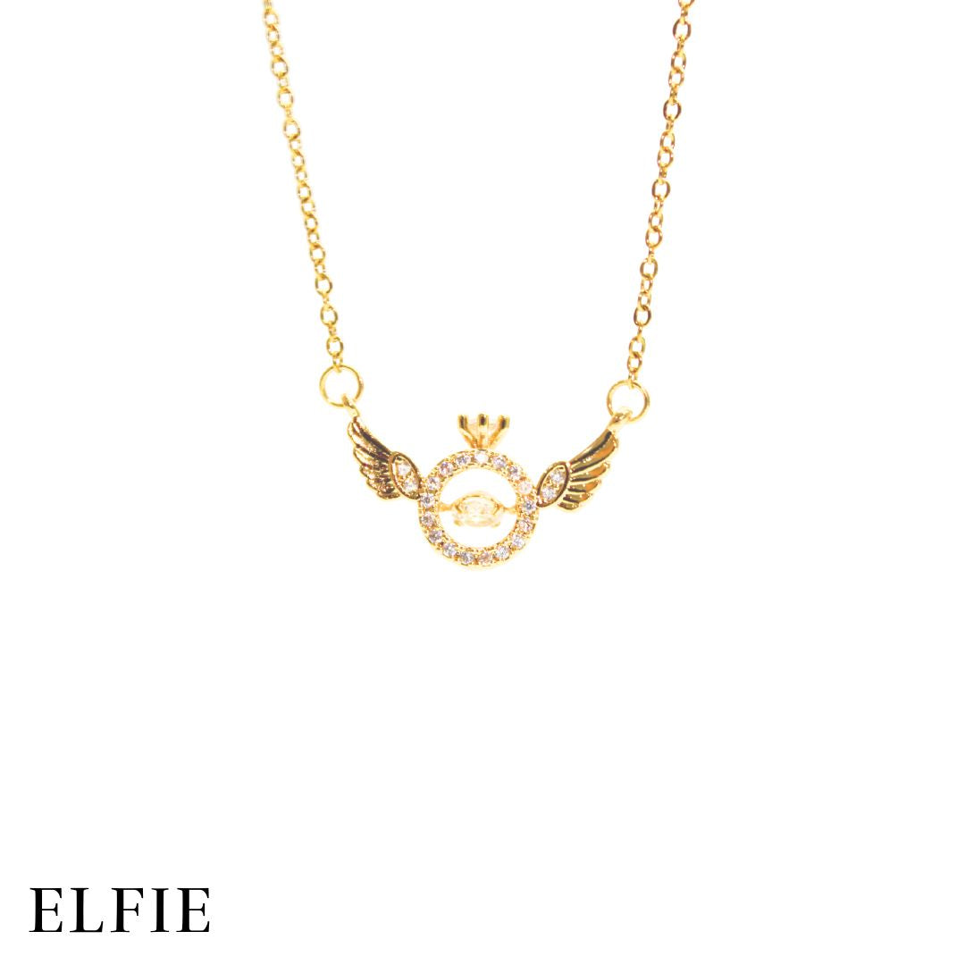 Seraph Halo Gold Titanium Necklace
