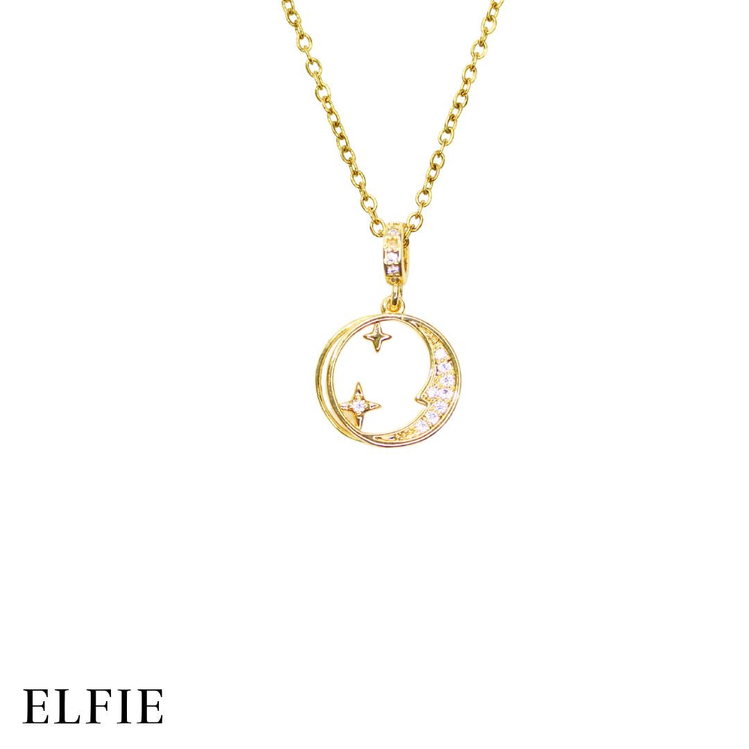 Golden Eclipse Titanium Necklace