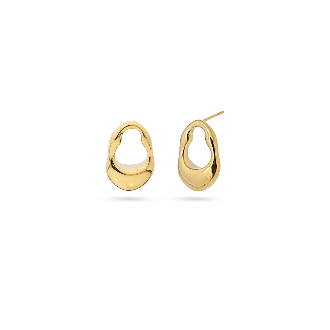 Iznik Dore Gold Titanium Earring