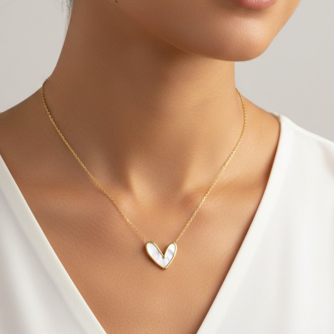 Love Muse Gold Black Titanium Necklace