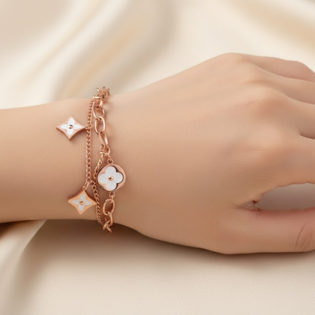 Lauve Luxe Silver Titanium Bracelet