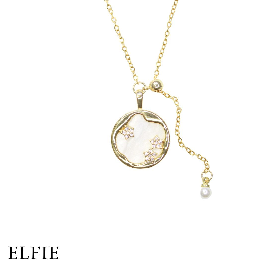 Floral Frame Design Titanium Necklace