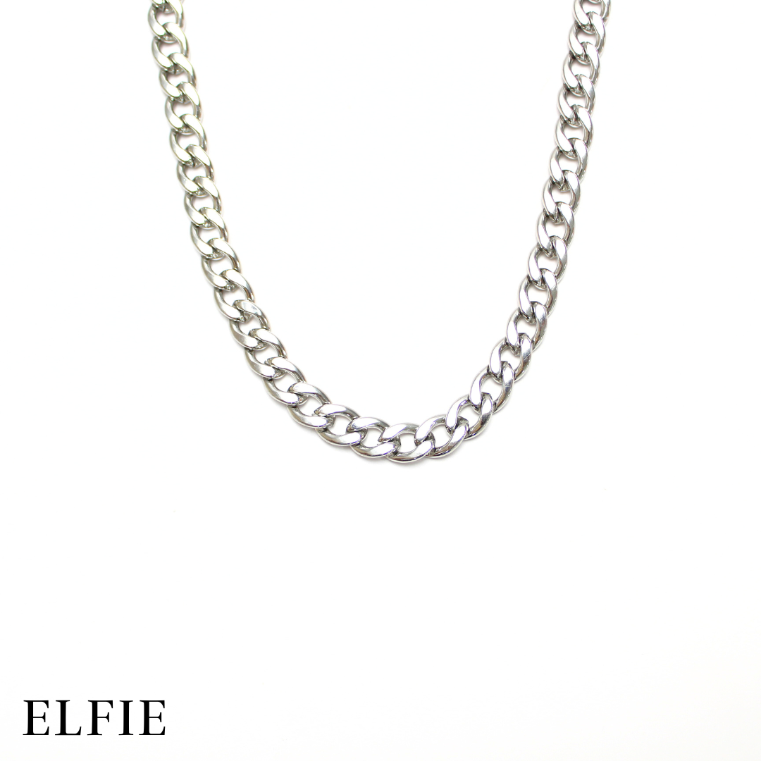 NK Silver Chain Titanium Necklace