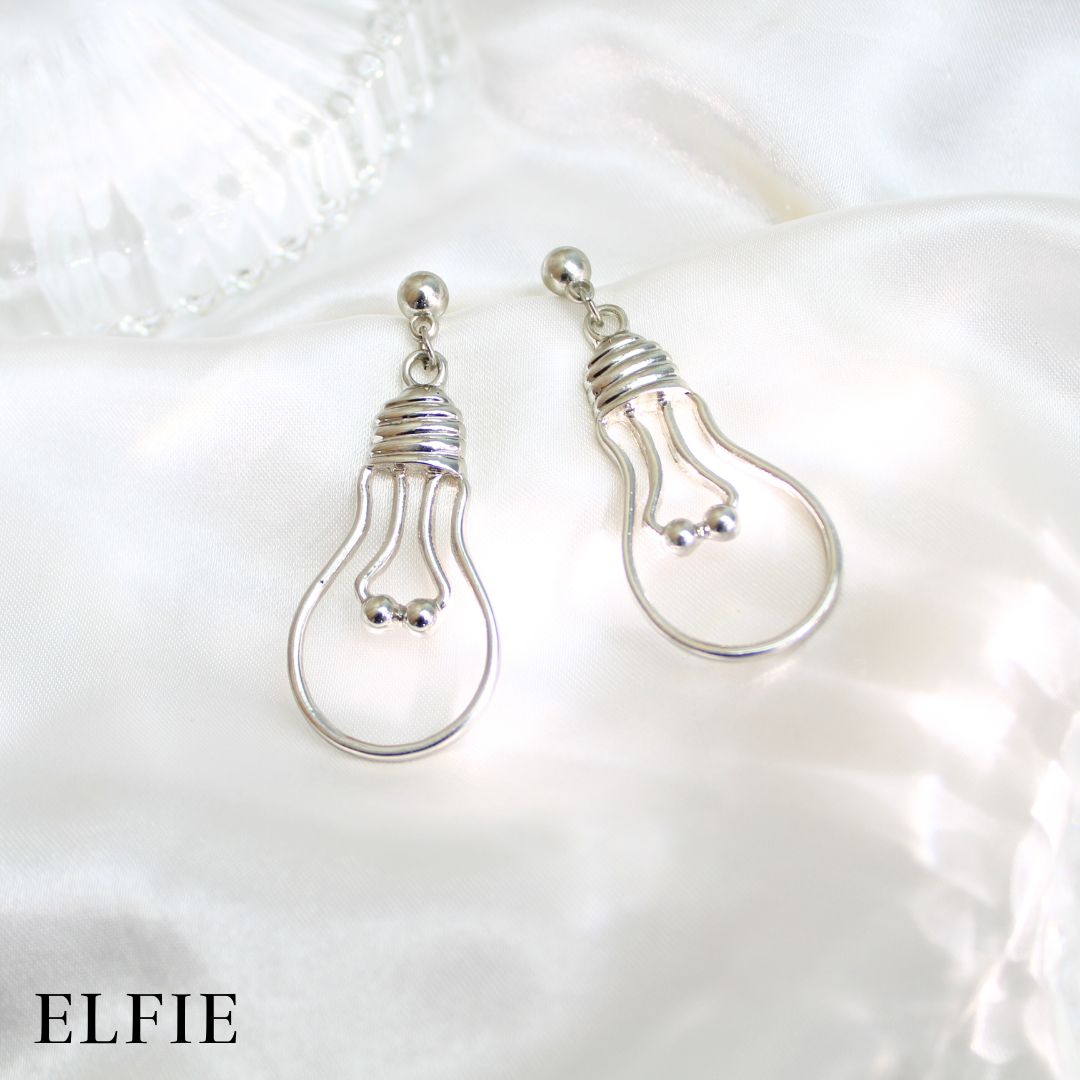 Silver Bulb Earring