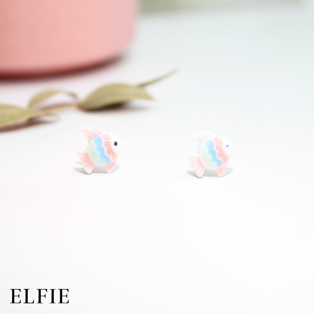 Glossy Fish Stud Earring