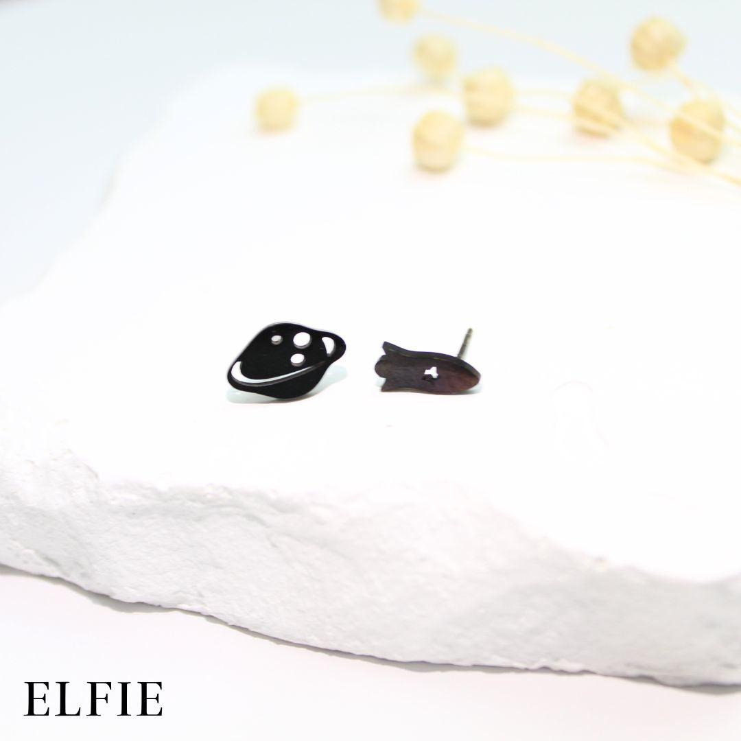Black Titanium Stud Earring