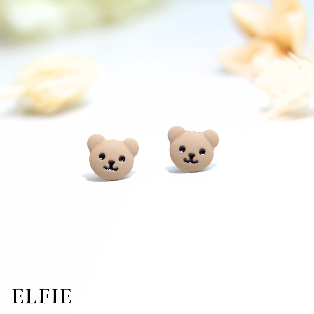 Teddy Face Stud Earring