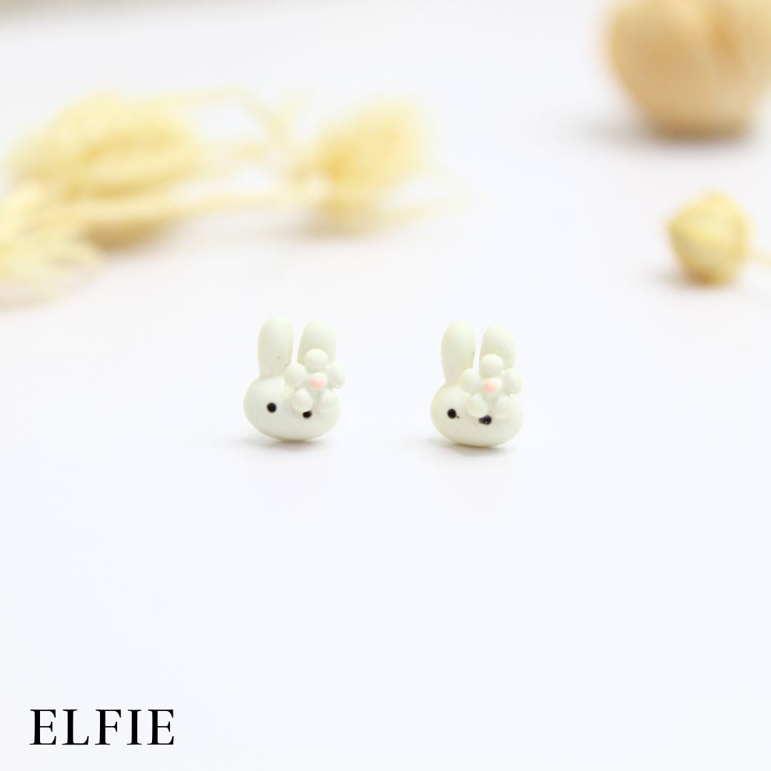 Rabbit Head Stud Earring