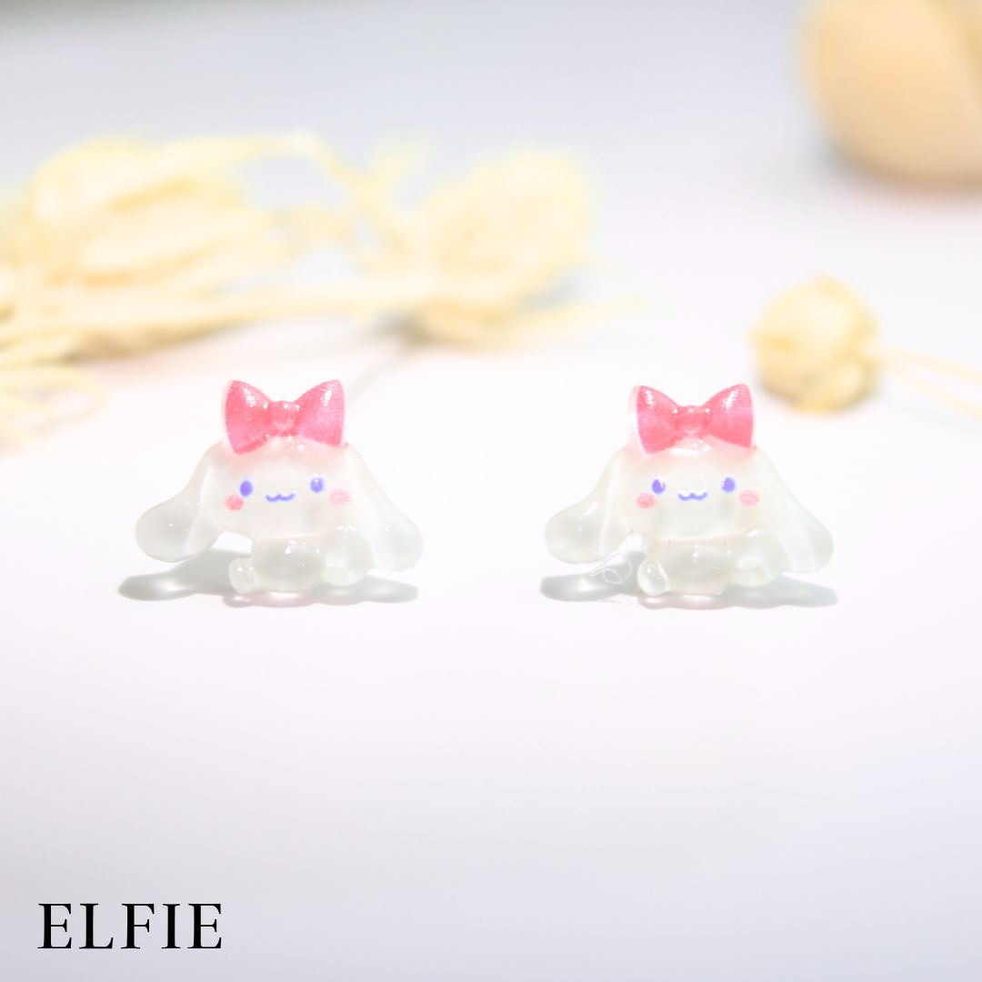 Cute Rabbit Clear Stud Earring
