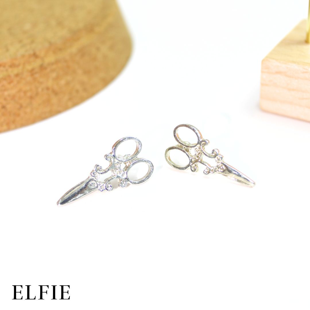 Scissors Titanium Stud Earring