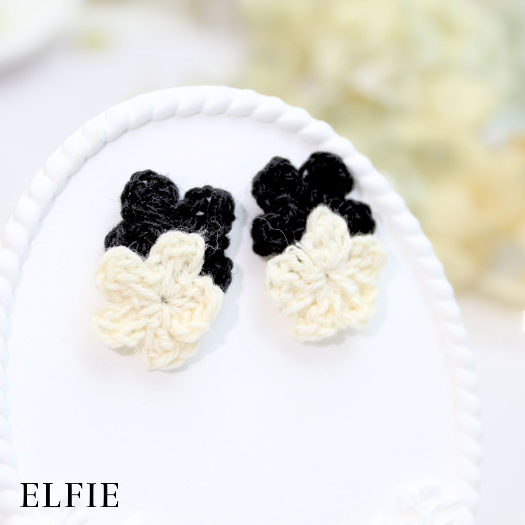 Mix Floral Crochet Stud Earring