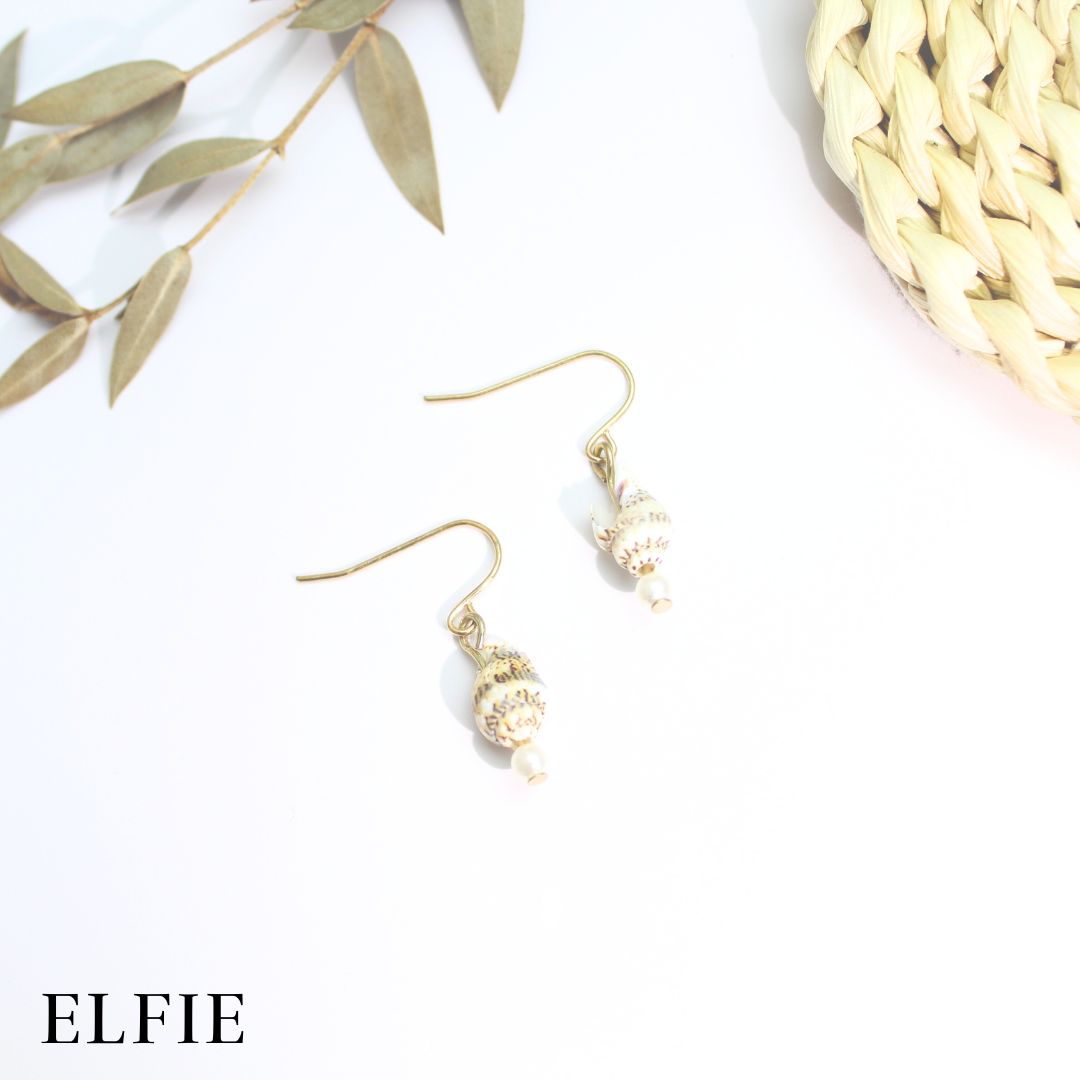 Seashell Pearl Earring