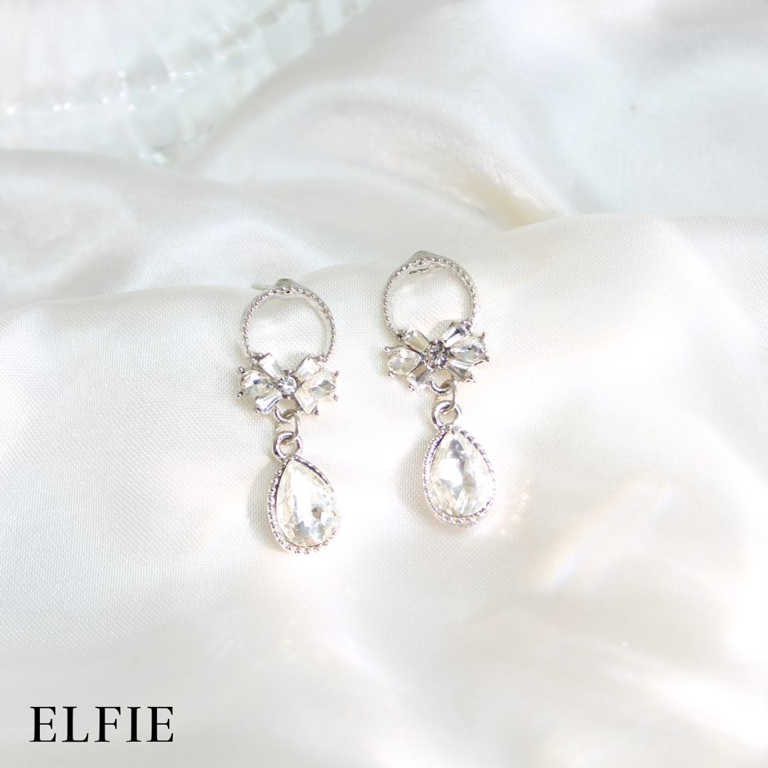 Diamond Pendant Stud Earring