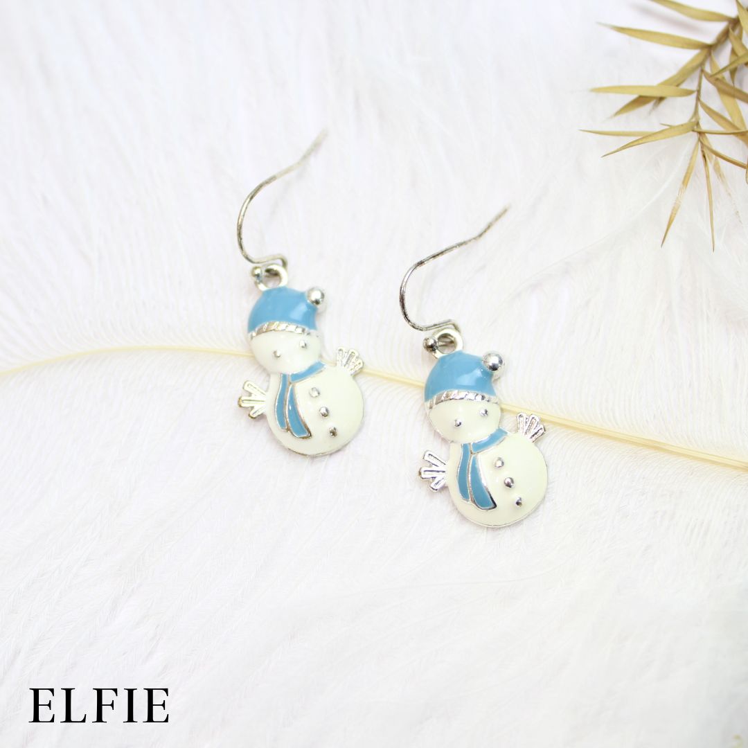 Christmas Snowman Earring