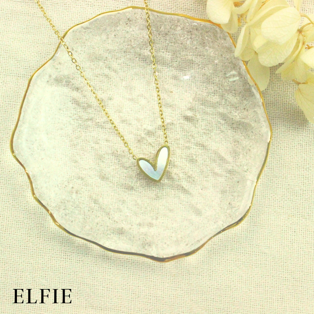 Rose Gold Heart Titanium Necklace