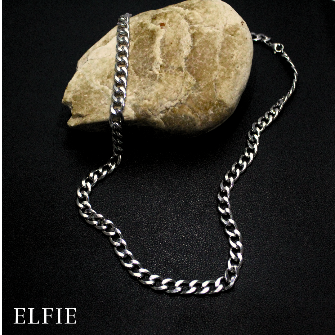 NK Silver Chain Titanium Necklace