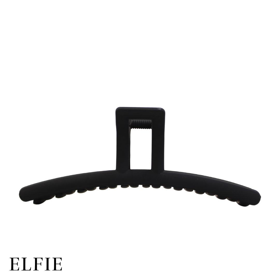 Matte Black Solid Hair Claw