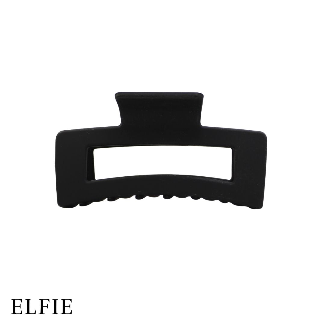 Matte Black Square Hair Claw
