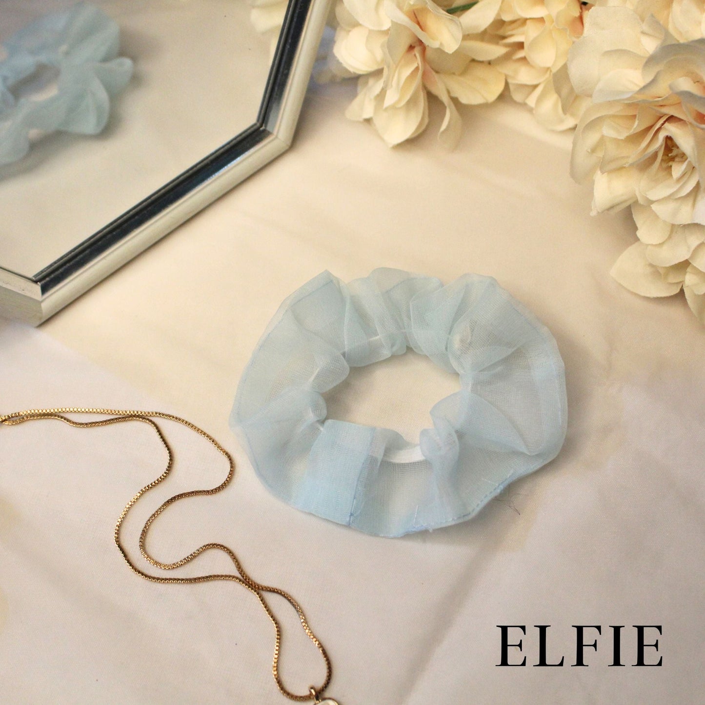 Pastel Organza Scrunchie