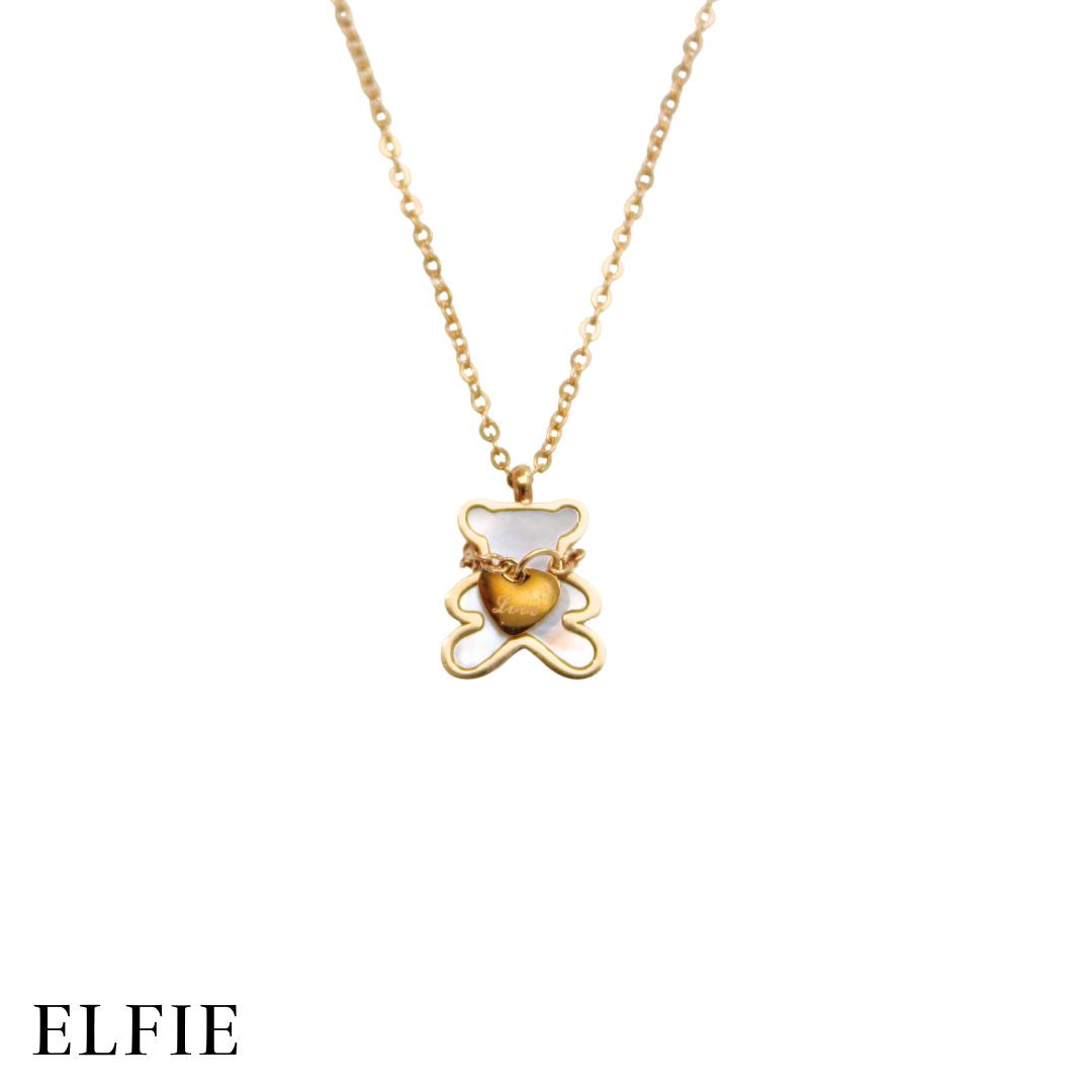 Rose Gold Teddy Titanium Necklace