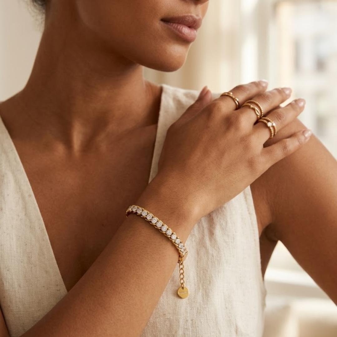 Sacred Halo Silver Titanium Bracelet