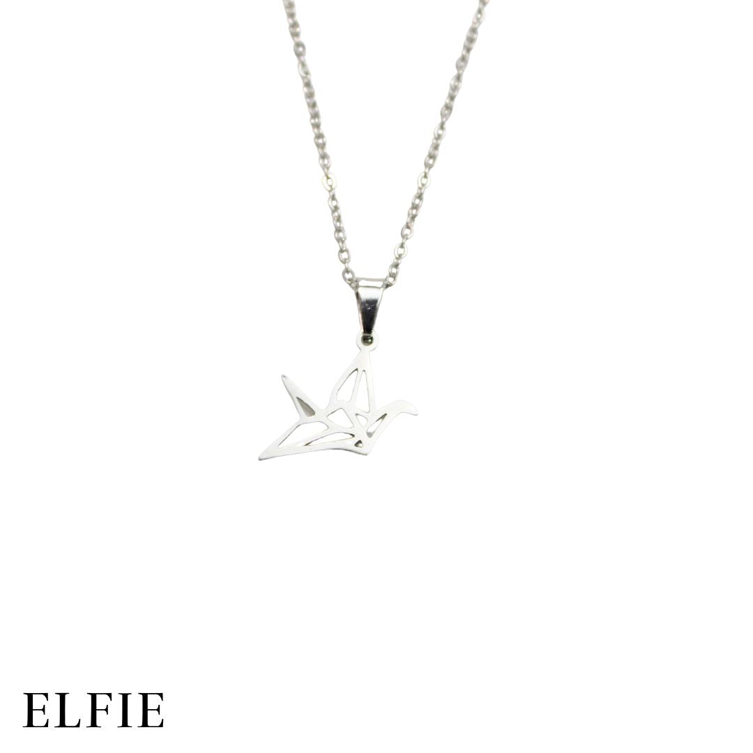 Silver Origami Titanium Necklace