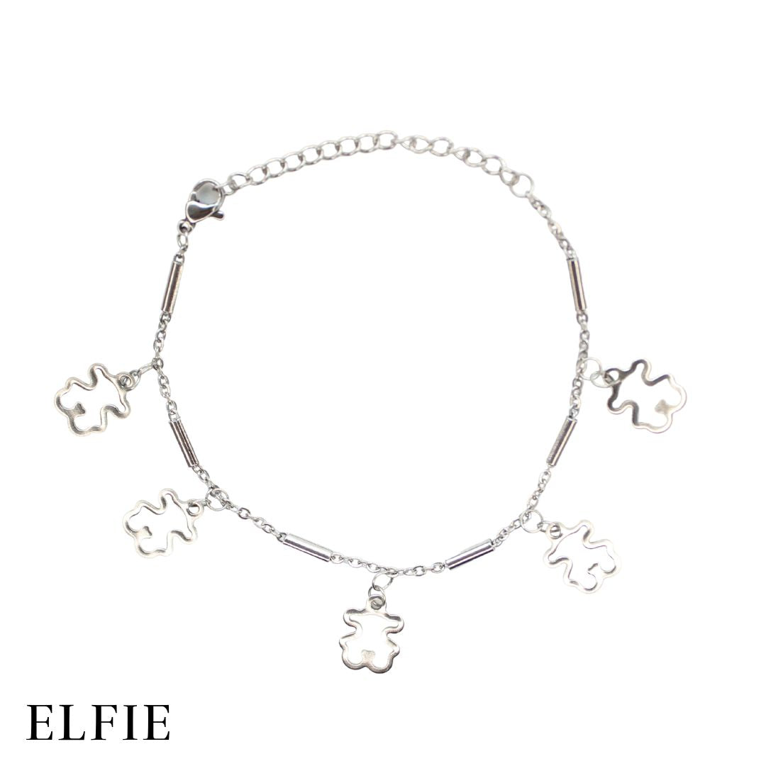 Hollow Teddy Titanium Bracelet