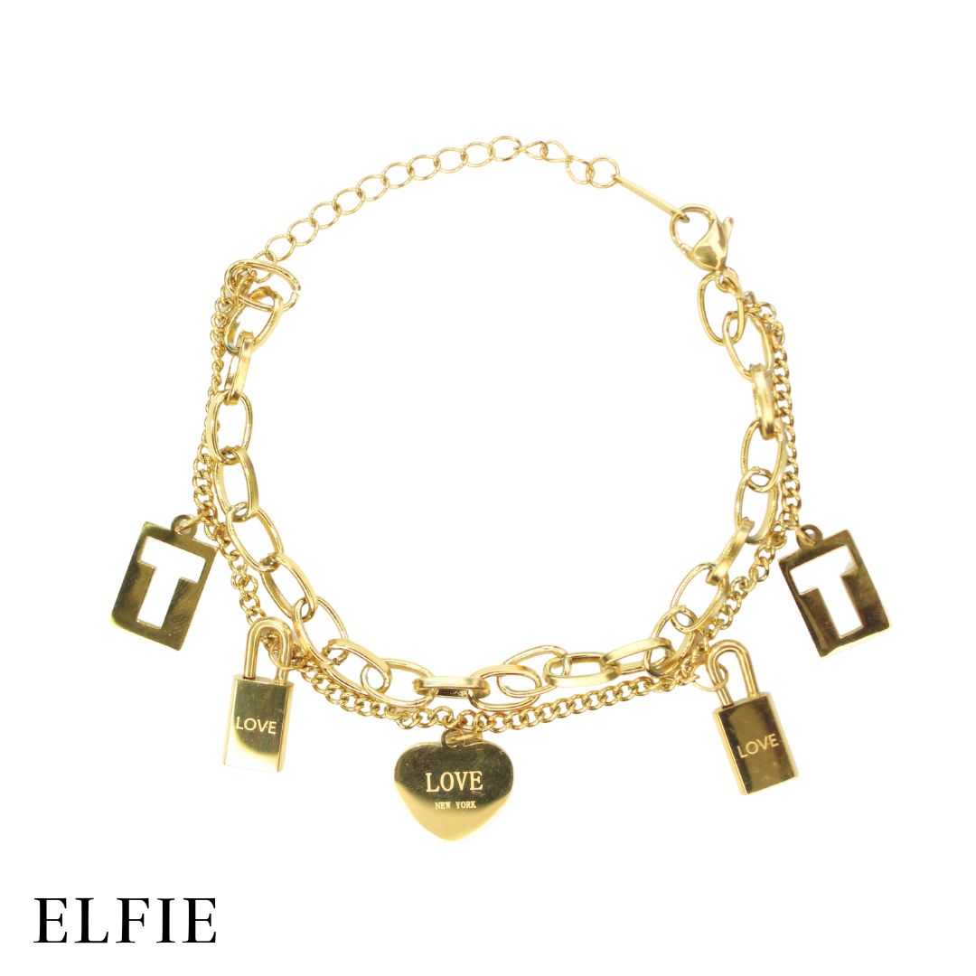 True Love Lock Titanium Bracelet