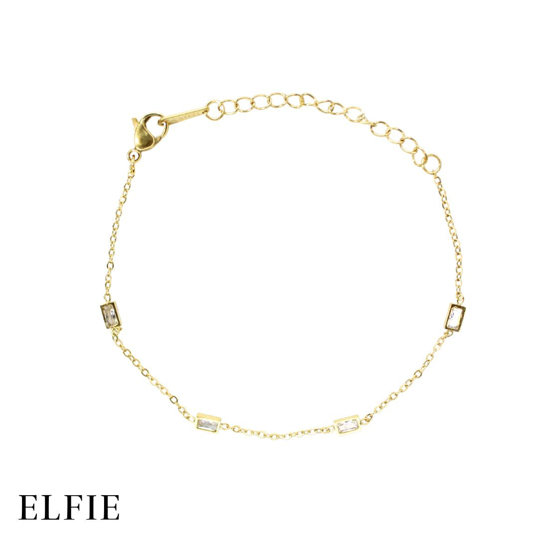 Diamond Square Titanium Bracelet