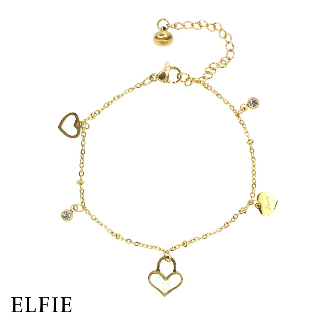 Heart Lock Titanium Bracelet