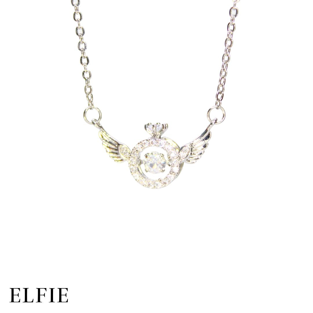 Silver Angel Wings Titanium Necklace