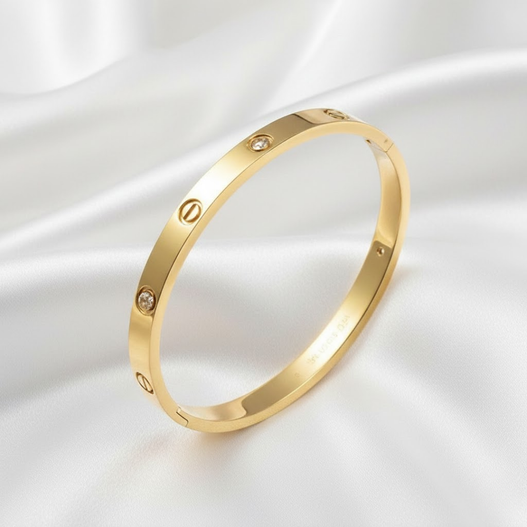 Valene Gold Titanium Bangle