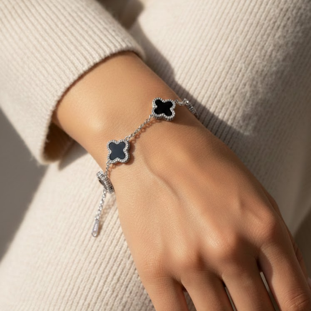 Velvet Noir Rose Gold Titanium Bracelet