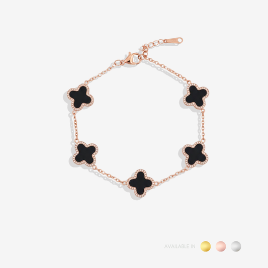 Velvet Noir Rose Gold Titanium Bracelet