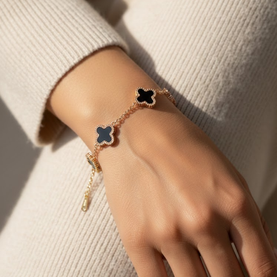 Velvet Noir Rose Gold Titanium Bracelet