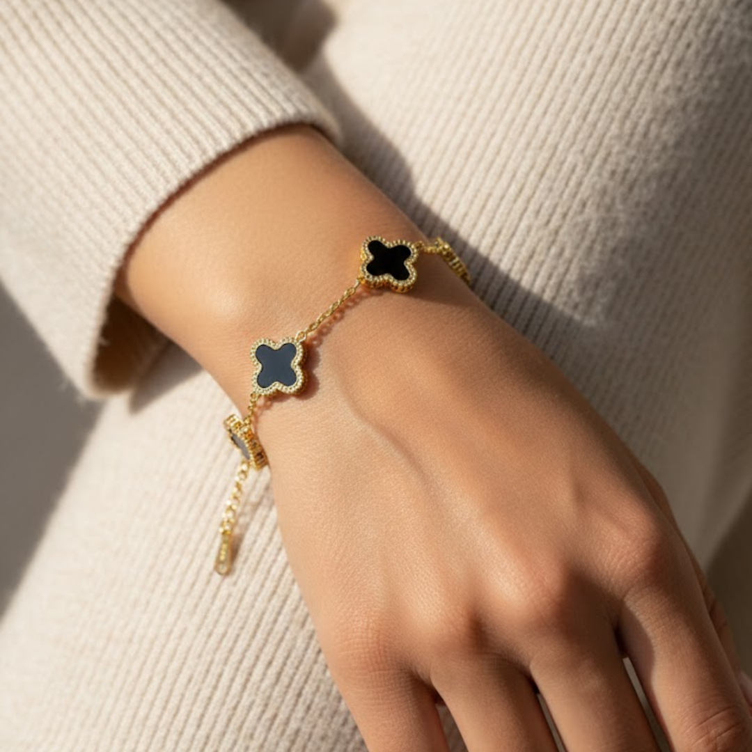 Velvet Noir Gold Titanium Bracelet