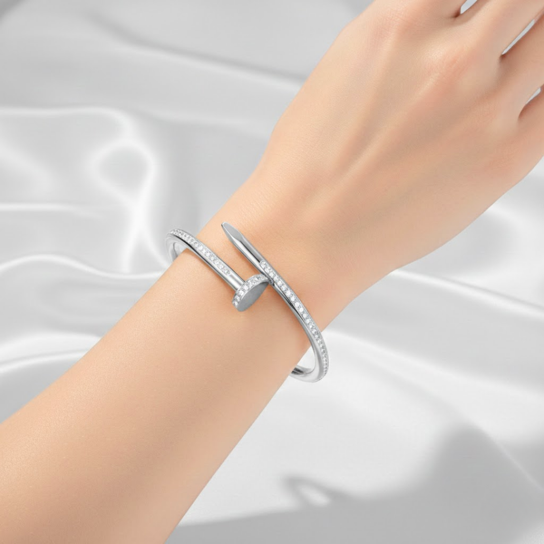 Virelle Silver Titanium Bangle