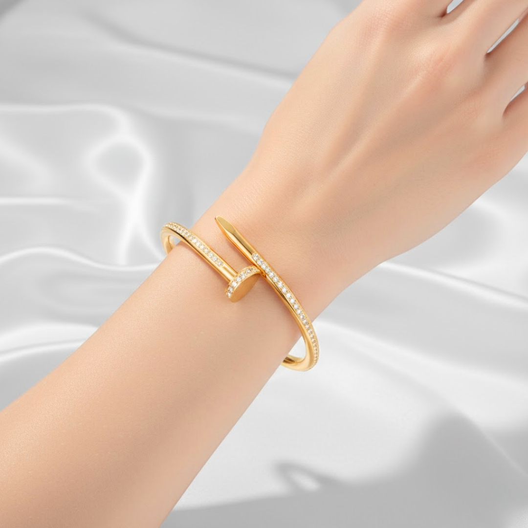 Virelle Silver Titanium Bangle