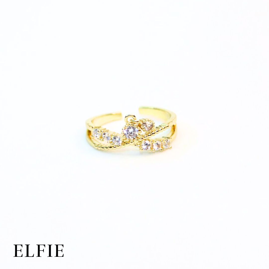 Eternity Adjustable 18K Gold Plated Ring