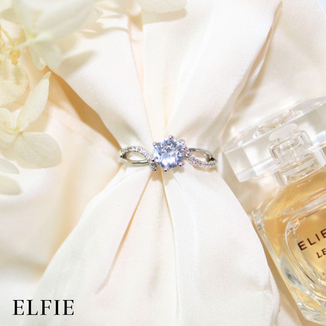 Solitaire Dime Adjustable 18K Silver Plated Ring